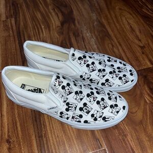 Vans Slip-On Sneakers with Mickey Mouse Print. “Price is firm”